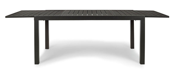 Andrea bizzotto hilde tavolo 160x90 da esterno allungabile in alluminio antracite