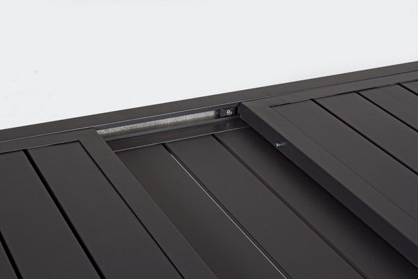 Andrea bizzotto hilde tavolo 160x90 da esterno allungabile in alluminio antracite