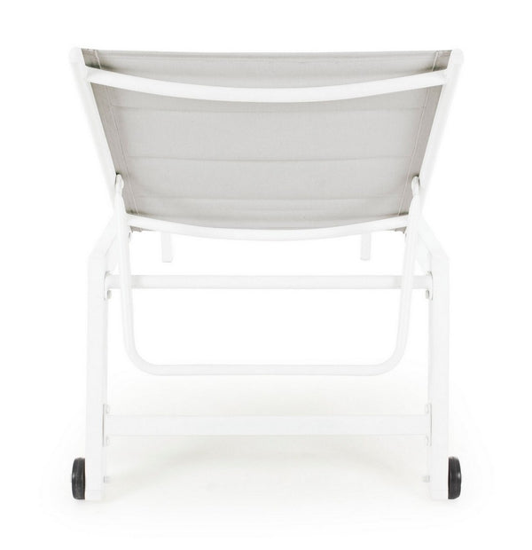 Andrea Bizzotto Hilde Lettino Sdraio Alto con Ruote Cloud Bianco 0662914