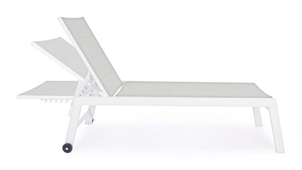 Andrea Bizzotto Hilde Lettino Sdraio Alto con Ruote Cloud Bianco 0662914
