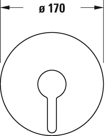 Miscelatore doccia a muro Monocomando senza parte incasso cromo C1 C14210010010 Duravit