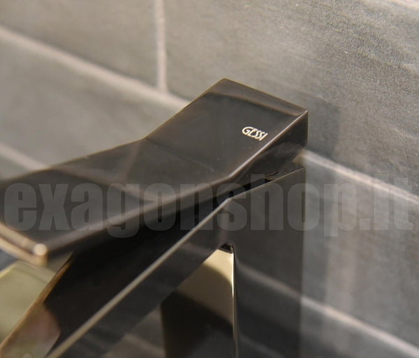 Rettangolo K 53001 Gessi Miscelatore lavabo con piletta black metal PVD 706