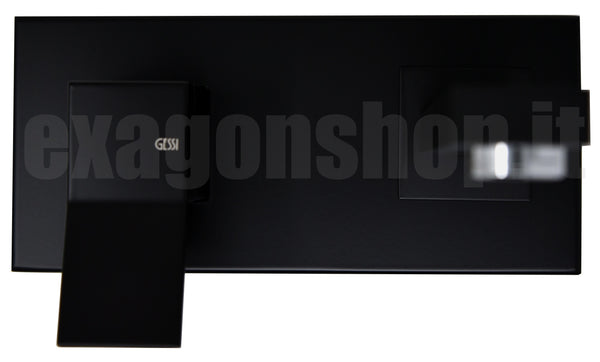 Gessi Rettangolo K Parti Esterne Miscelatore lavabo senza parte Incasso nero XL 53088