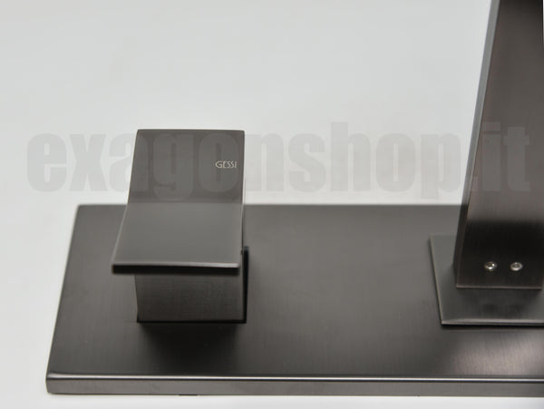 Gessi Rettangolo K Parti Esterne Miscelatore lavabo senza parte Incasso black metal brushed PVD