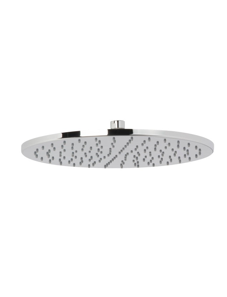 Soffione tondo 30 cm anticalcare con ugelli in silicone erogazione a pioggia cromo