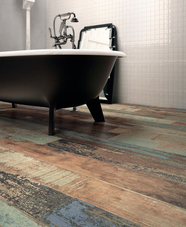 Pavimento Rivestimento 15x120 effetto legno Navy colorart CSACO7NA15 Ceramica Sant Agostino