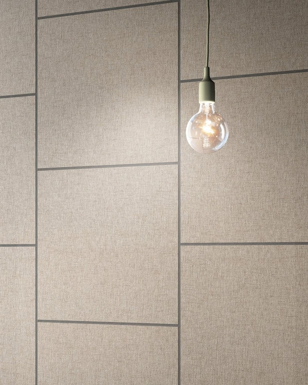 Pavimento rivestimento 20x20 Effetto Tessuto in Gres 10 mm Rettificato Ecru Ceramica Sant Agostino Fineart CSAFIECR20