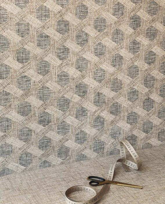 Pavimento rivestimento 90x90 decoro Effetto Tessuto in Gres Porcellanato Dark Ceramica Sant Agostino Fineart CSAFI7DD90