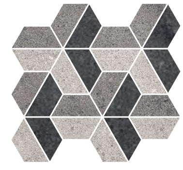 Decoro Esagonale Effetto Pietra 24x28 Cm Gres Porcellanato Rett Dark Ceramica Sant Agostino Highstone Hexagon CSAHHSDA28