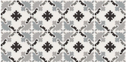 Pavimento Rivestimento 20x20 decoro Ceramica Sant Agostino Patchwork B&W 03