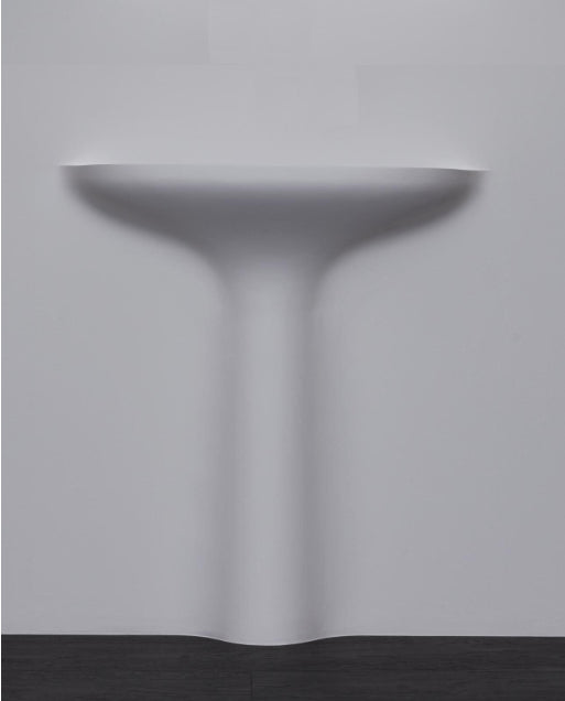 Antonio Lupi Calice Lavabo Incasso Parete 96,5x48x90 cm In Corian