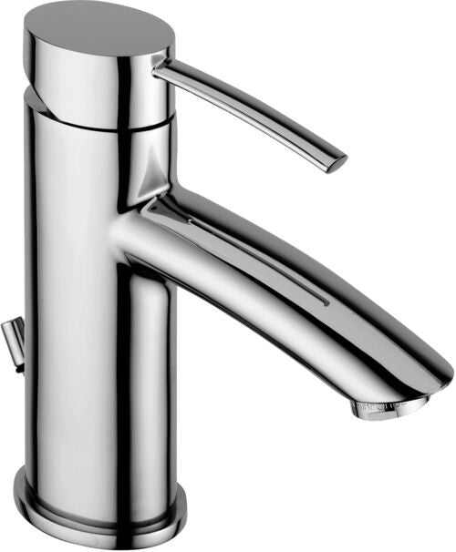 Paffoni Birillo Br071kcr Miscelatore Lavabo Ellittico Con, vista frontale su sfondo bianco