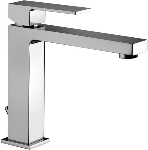 Paffoni Elle El074kcr Miscelatore Lavabo Scarico Click Clak, vista frontale su sfondo bianco
