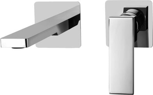 Paffoni Elle El106cr70 Miscelatore lavabo Incasso 2 Fori, vista frontale su sfondo bianco