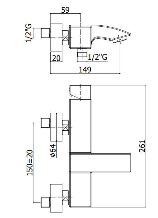 Paffoni Level Lea022st Miscelatore Vasca Senza Duplex Steel Looking