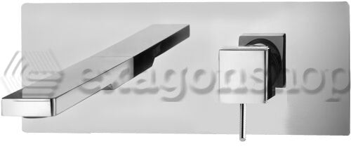 Paffoni Level Lea106st Miscelatore lavabo Incasso 2 Fori, vista frontale su sfondo bianco