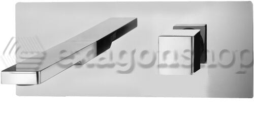 Paffoni Level Lec104cr Miscelatore lavabo Incasso 2 Fori, vista frontale su sfondo bianco
