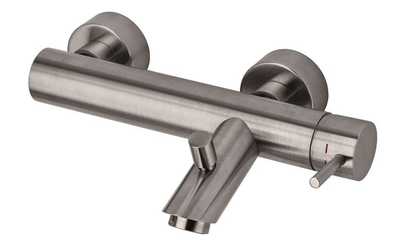 Paffoni Light Lig022st Miscelatore Vasca Senza Duplex Steel Looking Acciaio