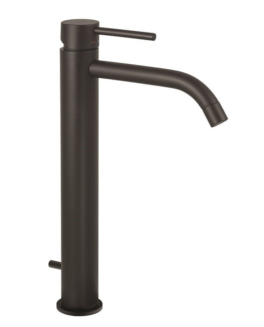 Paffoni Ligth Lig085no Miscelatore Lavabo Alto Prolungato, vista frontale su sfondo bianco