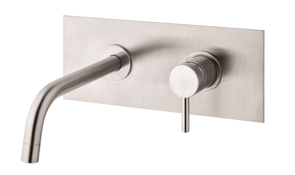 Paffoni Light Lig101st Kit Miscelatore lavabo Incasso 2 Fori Steel Acciaio