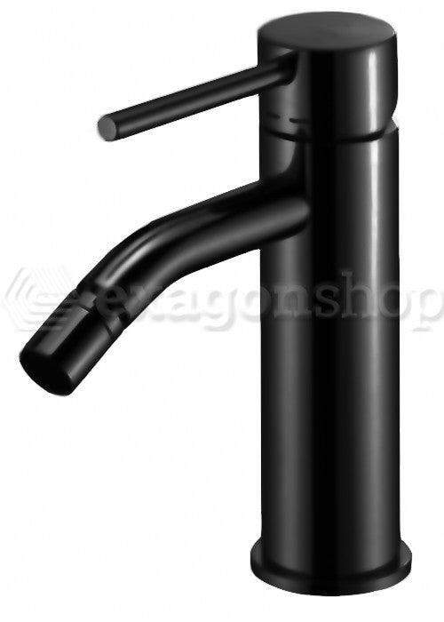 Paffoni Light Miscelatore Bidet Con Scarico automatico Nero Opaco Lig135no