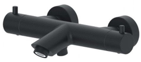 Paffoni Light Liq022no Miscelatore vasca Termostatico In ambientato in box doccia con pareti in vetro