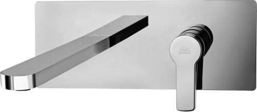Paffoni Red Red106 Miscelatore lavabo ad Incasso 2 Fori, vista frontale su sfondo bianco