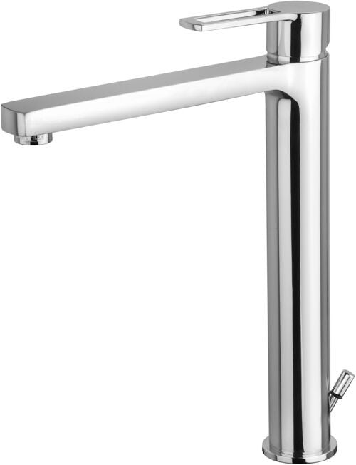 Paffoni Ringo Rin081k Miscelatore Lavabo alto Prolungato, vista frontale su sfondo bianco