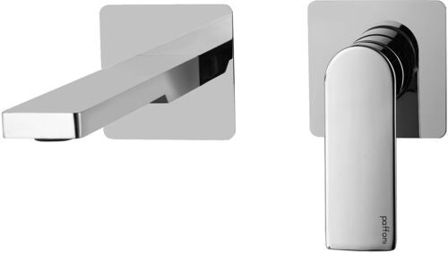 Paffoni Tango Ta105cr70 Miscelatore lavabo Incasso 2 Fori 2, vista frontale su sfondo bianco
