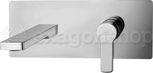 Paffoni West Ws106cr Miscelatore lavabo Incasso 2 Fori, vista frontale su sfondo bianco
