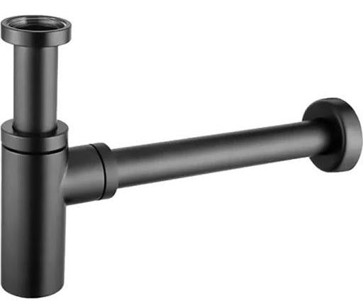 Paffoni Ringo West Zacc240no Sifone A Bottiglia Minimal Per Lavabo Nero Opaco