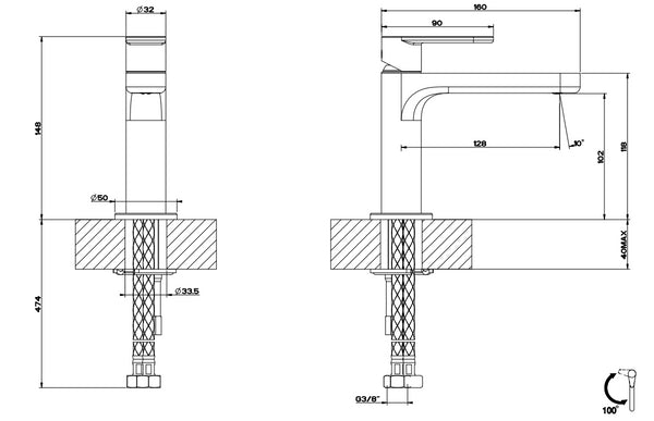 Via Bagutta 29914 Emporio Gessi Miscelatore Lavabo Cromo