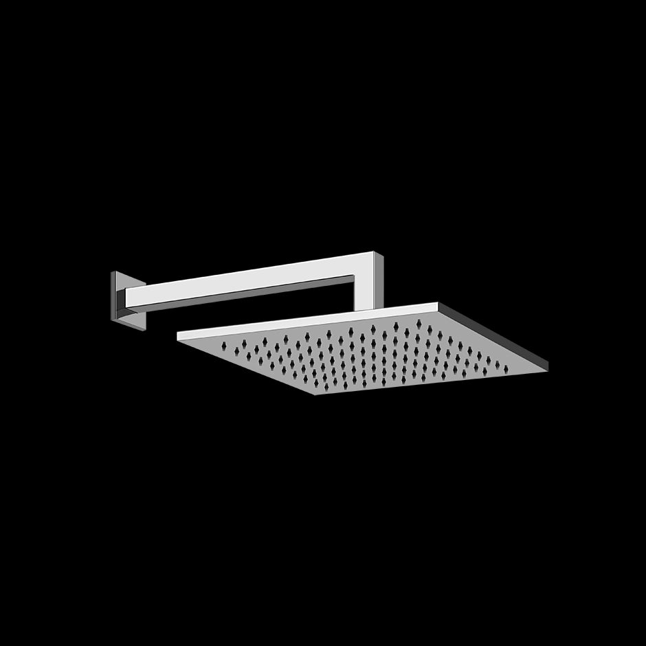 Gessi Emporio 47368 Soffione 30x30 a Parete con braccio Cromo