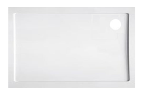 Piatto Doccia 120x70 rettangolare H 3,5 In Solilux Resina e Fibra Cristallo bianco Lucido Ponsi