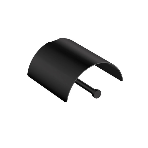 Portarotolo carta igienica con Coperchio nero Satinato Logic 2263659 Cosmic