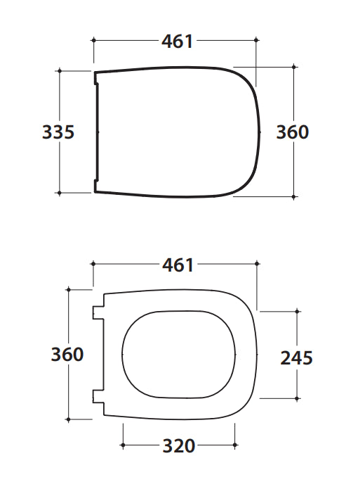 Sedile Soft Close Rimovibile in duroplast Bianco Genesis GN020BI Ceramica Globo