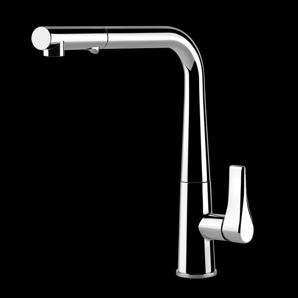 Miscelatore Monocomando Cucina Con Canna Girevole E Doccetta Estraibile Doppio Getto Cromo Proton 17177 Gessi