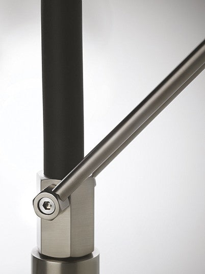 Miscelatore Cucina Semi Pro Canna Girevole E Doccetta Estraibile A Doppio Getto Finox Officine 60055 Gessi
