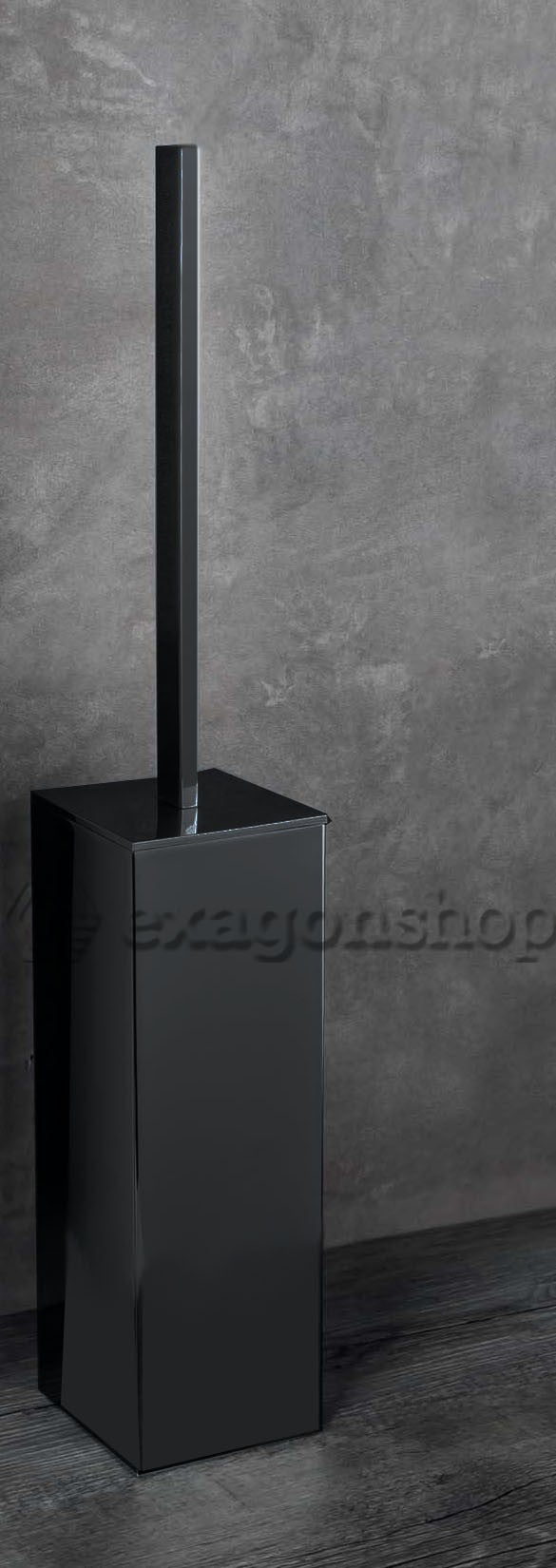 Colombo Design Look b1606 Porta Scopino Da Pavimento Nero Opaco