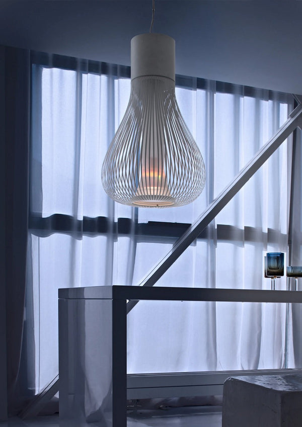 Flos Chasen Lampada a sospensione bianco Bianca, vista del design e della finitura