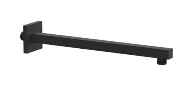 Ponsi Braccio Doccia 35 cm in ottone Nero Opaco BNBRAKBR08