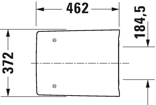 Sedile wc normale quadrato bianco con cerniere in acciaio Viu 0021110000 Duravit