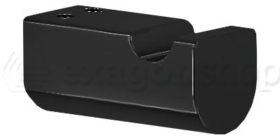 Gancio appendino A Parete Nero Opaco Rilievo Gessi