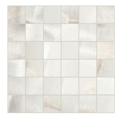Mosaico 30x30 Effetto Marmo In Gres Porcellanato Rettificato White Ceramica Sant Agostino Ayoka CSAMAKWH30