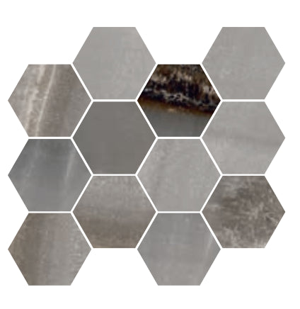 Rivestimento 30x34 5 esagonale In Gres Porcellanato Rettificato Krystal Ocean Ceramica Sant Agostino Ayoka Maxi Class CSAMCAOK34