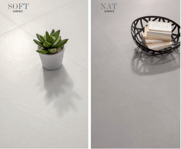 Pavimento rivestimento 120x120 Cm Effetto Resina In Gres Porcellanato White Natural Ceramica Sant Agostino Insideart CSAIALIN12