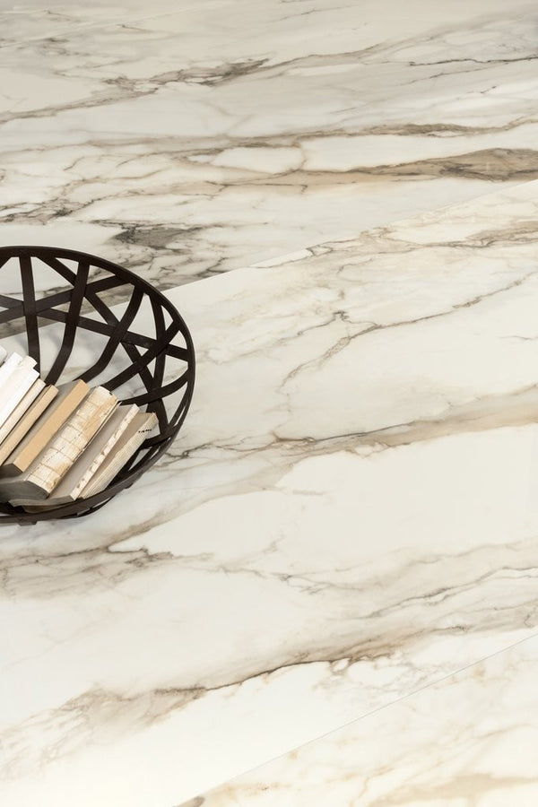 Maxi Rete 30x30 Effetto Marmo In Gres Porcellanato Gold Lucido Ceramica Sant Agostino Trumarmi CSAMRTGK30