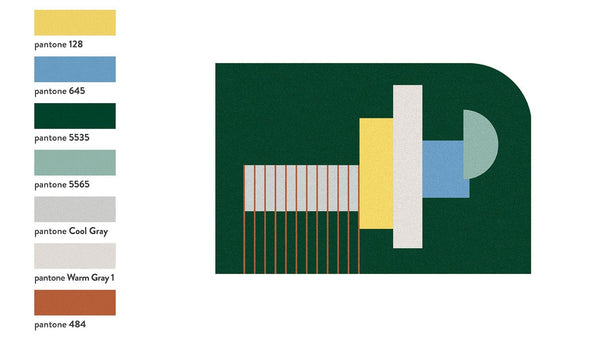 Antonio Lupi Geometrie Volanti Tappeto 200x300 In Velluto Gv643