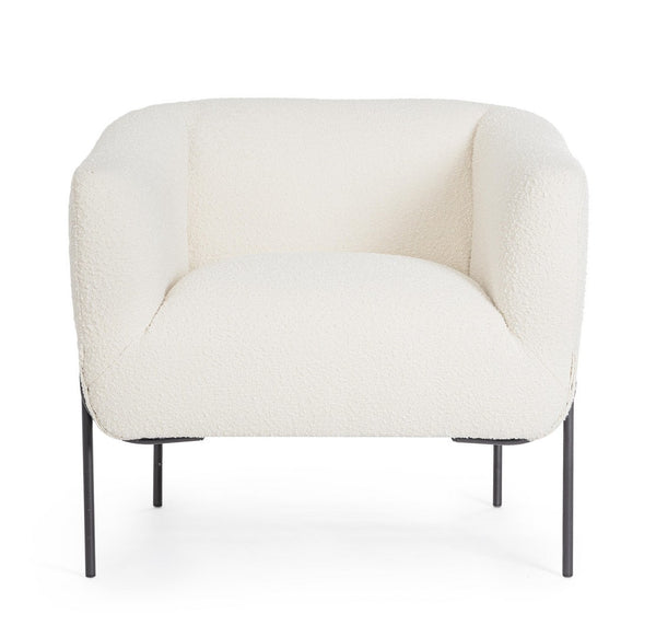 Andrea Bizzotto Claudine Poltrona effetto Boucle Bianco 0748305