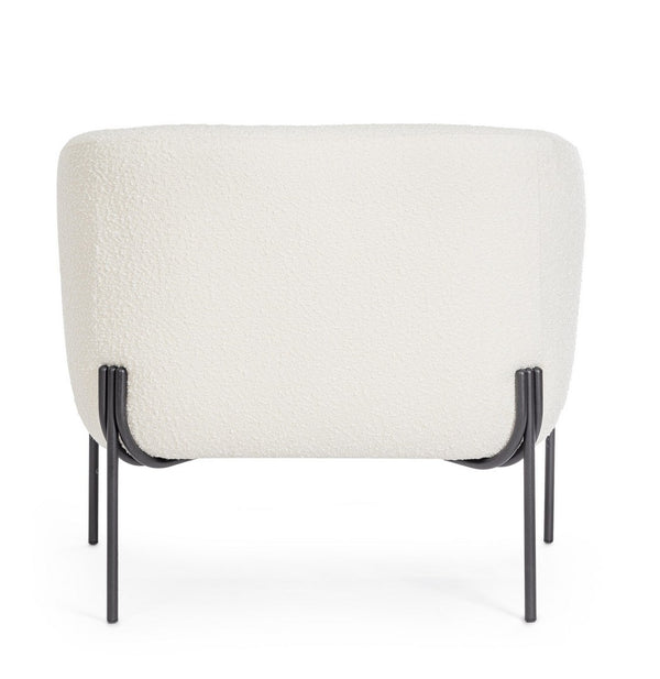 Andrea Bizzotto Claudine Poltrona effetto Boucle Bianco 0748305